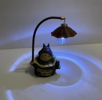 My Neighbor Totoro W/ Night Light Lamp Figure Statue-every night With you 6 H