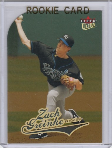 ZACK GREINKE ROOKIE CARD Fleer Ultra GOLD MEDALLION Baseball RC Royals Astros - Picture 1 of 2