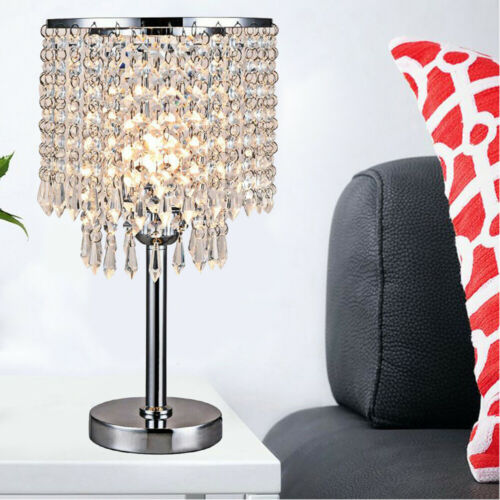 Moderne Leichte Luxus Kristall-Tischlampe Nachttischlampe E27 Schreibtischlampe - Bild 2 von 11