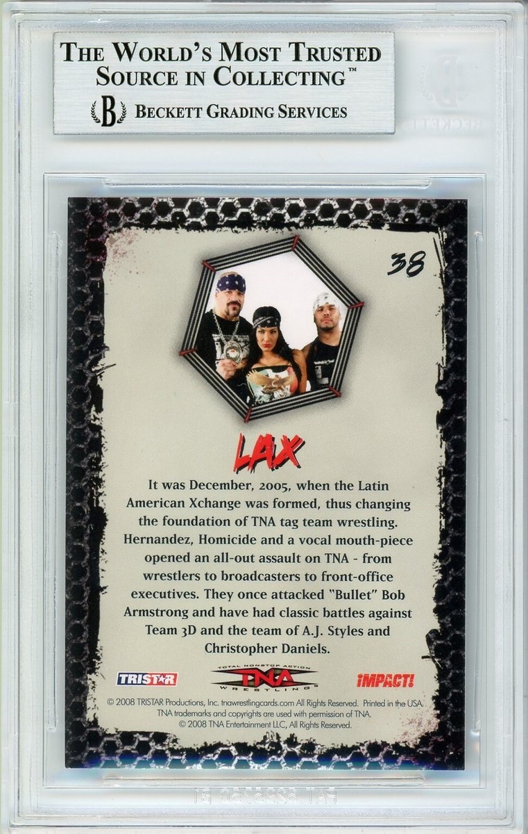 LAX RC BGS 9+: 2008 TRISTAR TNA Impact Rookie Card Gisto #38