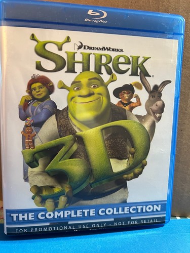 Shrek 3D The Complete Collection Blu Ray 2010 3-Disc Set Promo Copy  Pre owned - Imagen 1 de 3
