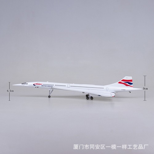 British Airways Concorde Passagierflugzeug Maßstab 1:125 2 Versionen 50 cm Display Spielzeug - Bild 11 von 18