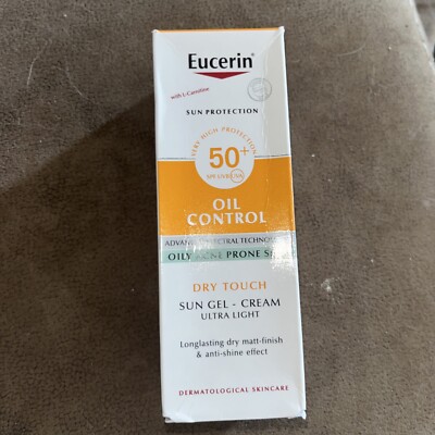 (Lot Of 2) Eucerin Sun Oil Control Dry Touch Gel Cream Ultra Light SPF50+ 50ml