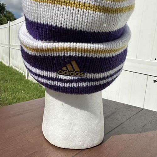 Adidas Orlando City SC Hat Cap Mens One Size Purple White MLS Soccer Knit Beanie - Picture 6 of 12