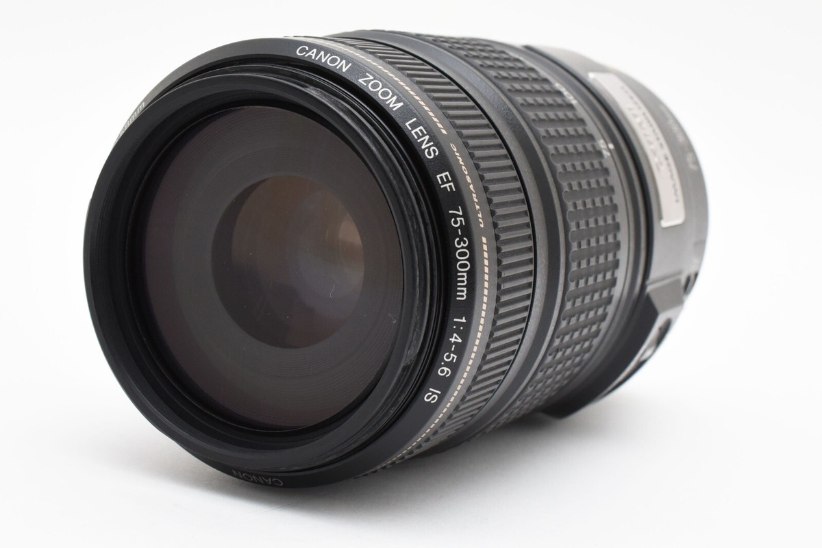 Canon EF 75-300mm F/4-5.6 IS USM Zoom Lens W/Hood & Cap Canon EF 75-300mm F/4-5.6 IS USM Zoom Lens W/Hood & Cap