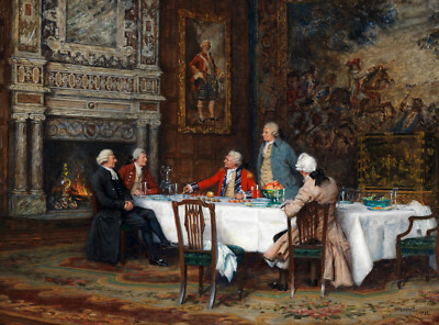 Frank Moss Bennett - Discussing Strategy (1932) - 17'' x 22'' Fine Art Print