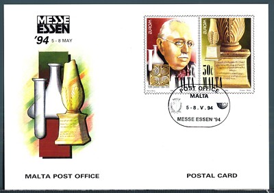 EUROPE C.E.P.T. - Full postcard - MALTA - 1994 - ESSEN - Philatelic Exhibition