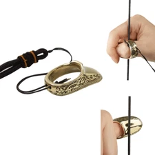 20/22mm Archery Thumb Ring Brass Finger Guard Protector Traditional Bow Longbow