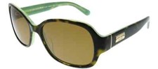 New Women Kate Spade Akira/P/S Sunglasses OTJA/VW Havana Green Lens Size 54mm