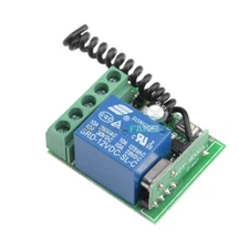DC12V 1-Channel Wireless Relay RF 433Mhz Remote Control Switch Receiver Module