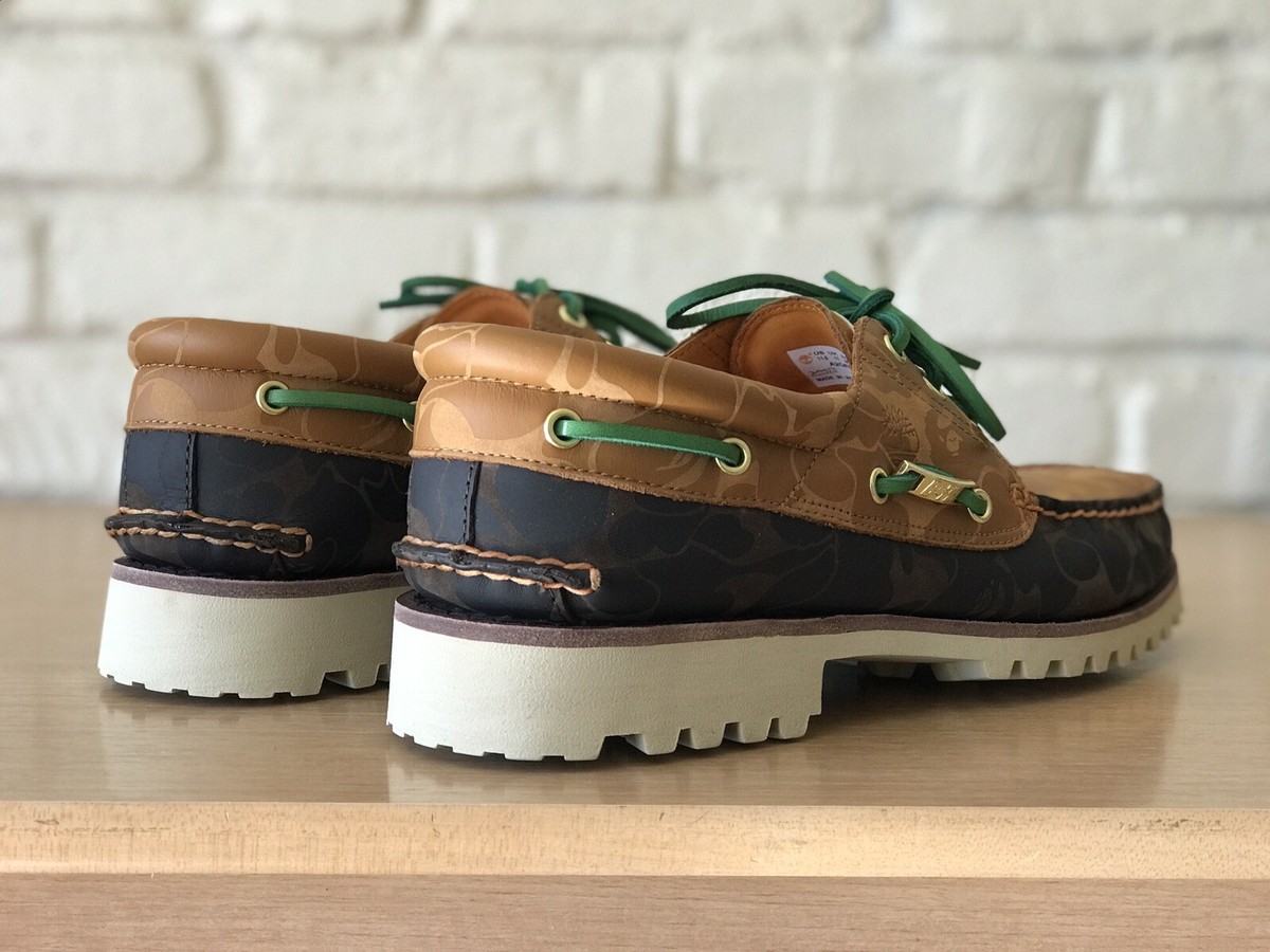 Bape x Timberland Bapesta 3 Eye Classic Hand Stitch Boat Bape x Timberland Bapesta 3 Eye Classic Hand Stitch Boat