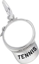 Sterling Silver Tennis Visor Charm by Rembrandt