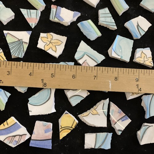 40 Stück kaputte Schale Mosaik (ca. 1 Zoll) Fliesen