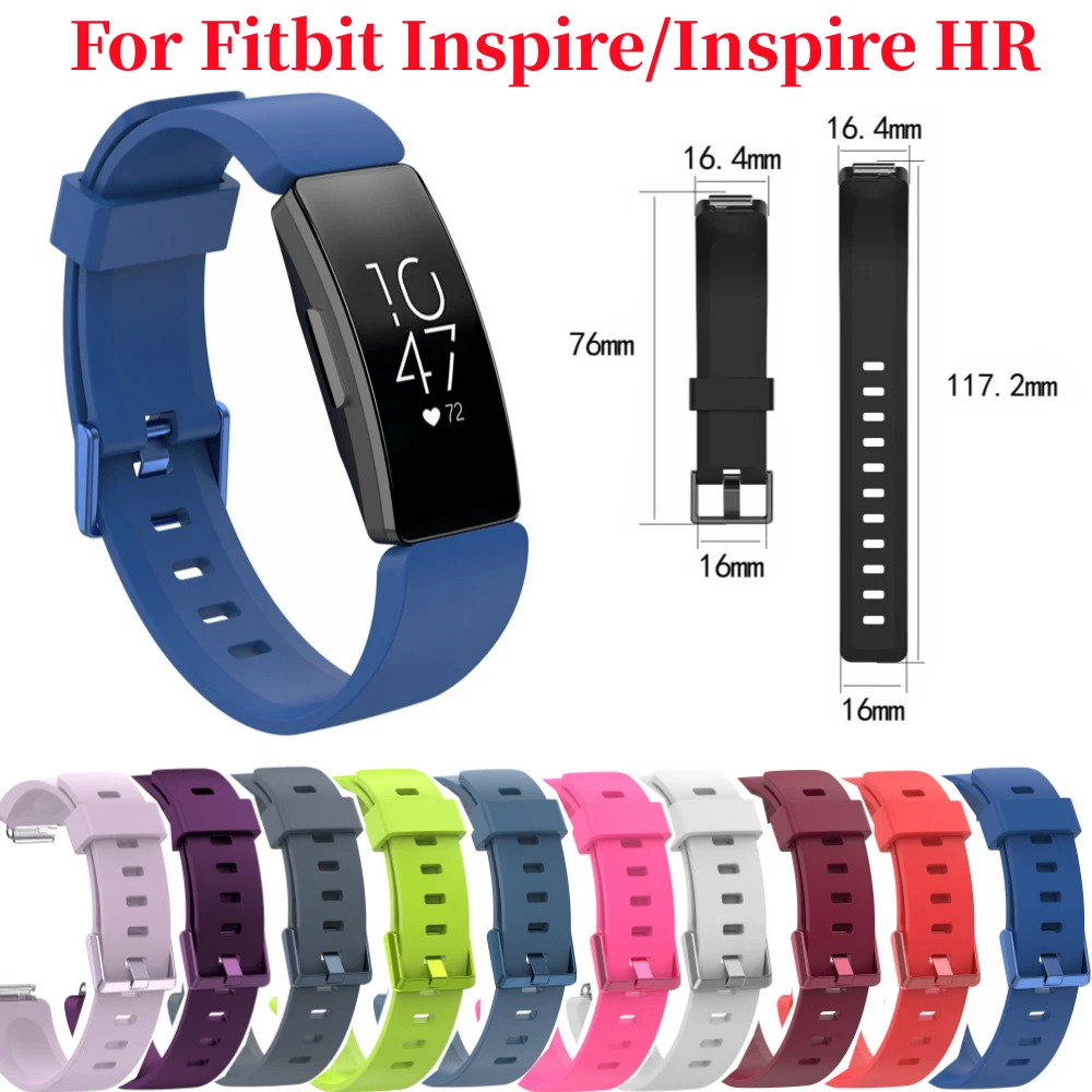 Kit cinturino orologio in silicone ricambio per Fitbit Inspire Inspire HR