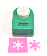 Family Treasures Snowflake Paper Punch Scrapbook Crafting Greeting Card Making