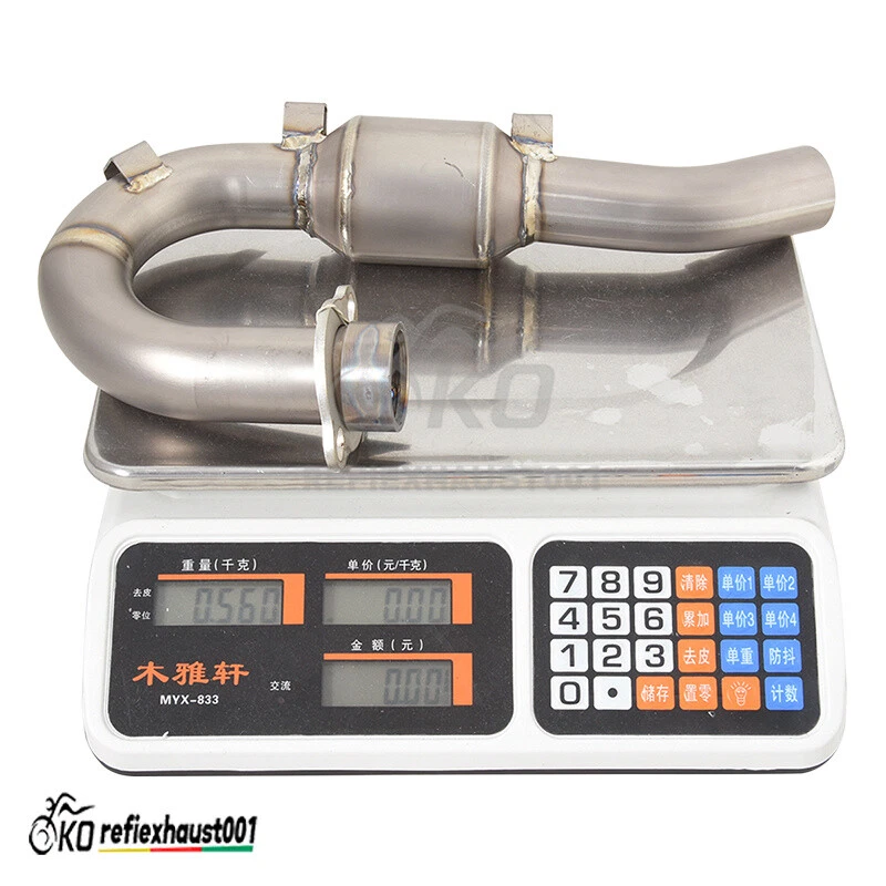 Tubo de escape delantero de titanio para Yamaha WR450F 2007-2015 YZ450F 2007-2009 Foto 2 de 4