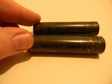 VTG 2 US ARMY CAMOUFLAGE FACE PAINT MIL-P-2018F LIGHT GREEN  SAND 1982 USED