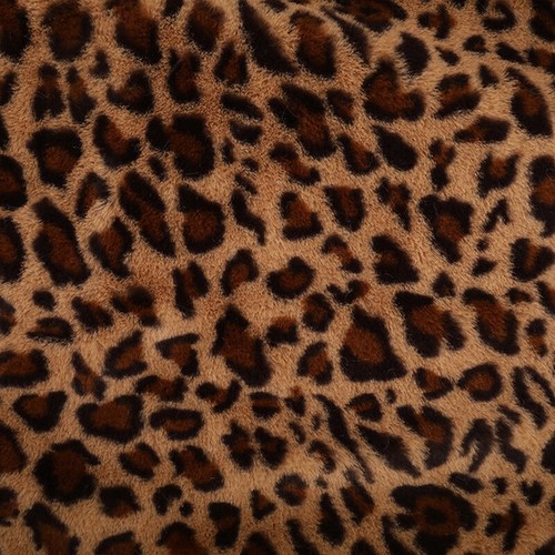 Leopard Print Faux Rabbit Fur Fabirc Fluffy for Scarf Coat Bag Cloth Cushion - Picture 17 of 17