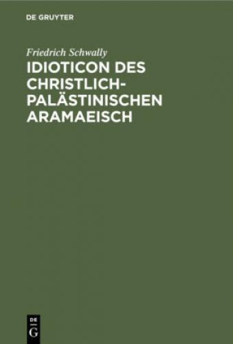 Thumbnail - Idioticon Des Christlich-palästinischen Aramaeisch 6749