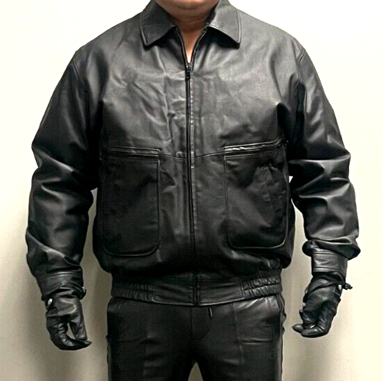 St John's Bay Black Leather Bomber Jacket XLT | eBay St John's Bay Black Leather Bomber Jacket XLT | eBay