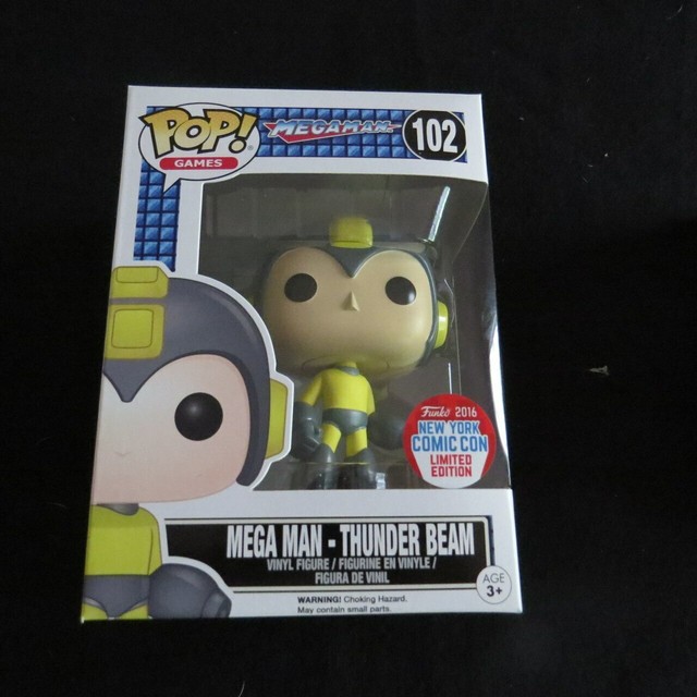 Mega Man Thunder Beam NYCC 2016 Pop Vinyl Figure Funko 102 for sale online | eBay
