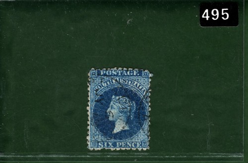 Australia States SOUTH AUSTRALIA QV Stamp 6d Used BLACK495 - Picture 5 of 6