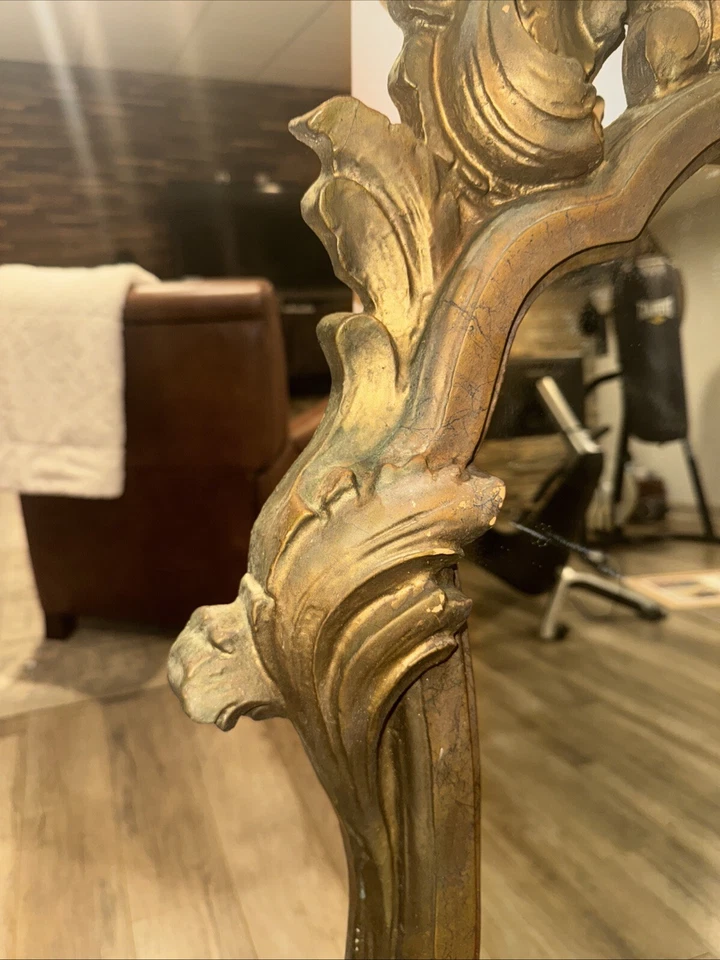 Vintage Rococo Gilt Grand Mirror - Image 3 of 4