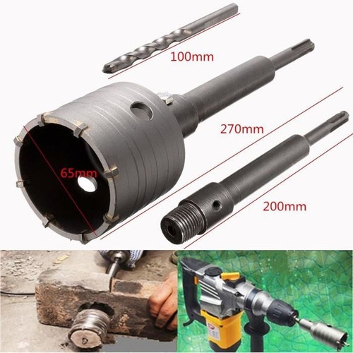 SDS Plus Adaptateur 65mm Scie-cloche Trou Perceuse Foret Béton Ciment Pierre Mur - Imagen 2 de 5