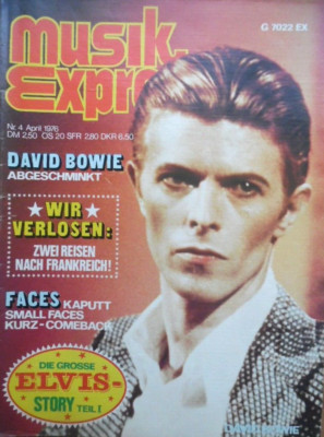 MUSIKEXPRESS 4- 1976 B David Bowie Brian Ferry FACES & Rod David Essex ELVIS Udo