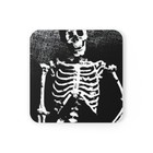 Cork Back Coaster Skeleton Skull Gothic Emo Metal Band Halloween Skater Retro