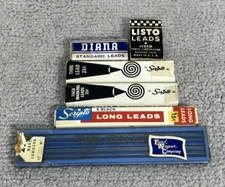 Mechanical Pencils Leads Scripto Diana Listo Mars Vintage Lot Of 6 