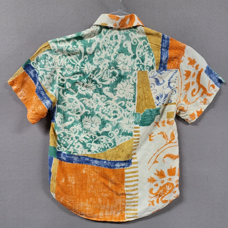 Jams World Shirt Boys sz Small Collared Button Up Short Sleeve Hawaiian Tropical - Image 3 of 4