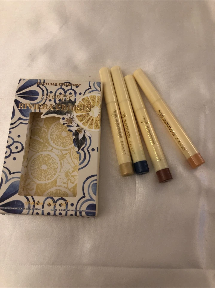 Juego de 4 sombras de ojos Colourpop Riviera Cruisin Stix metálicas y mate nuevas en caja Foto 4 de 4
