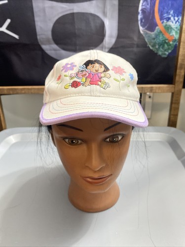 Dora The Explorer Kids Girls Ball Cap Hat Adjustable Baseball -y2k- embroidered - Picture 1 of 7