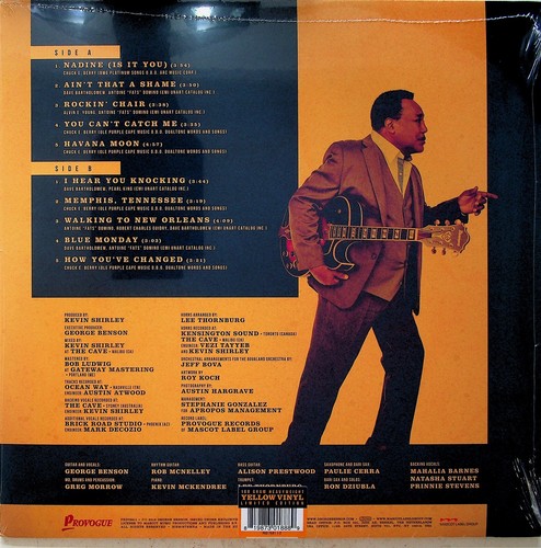 GEORGE BENSON Walking To New Orleans LP YELLOW VINYL Chuck Berry/Fats Domino ** - Picture 3 of 3