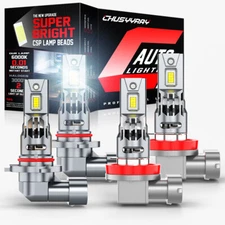 For Kenworth T680 2023 LED Combo Light Headlights High+Low Beam Bulbs 6000K