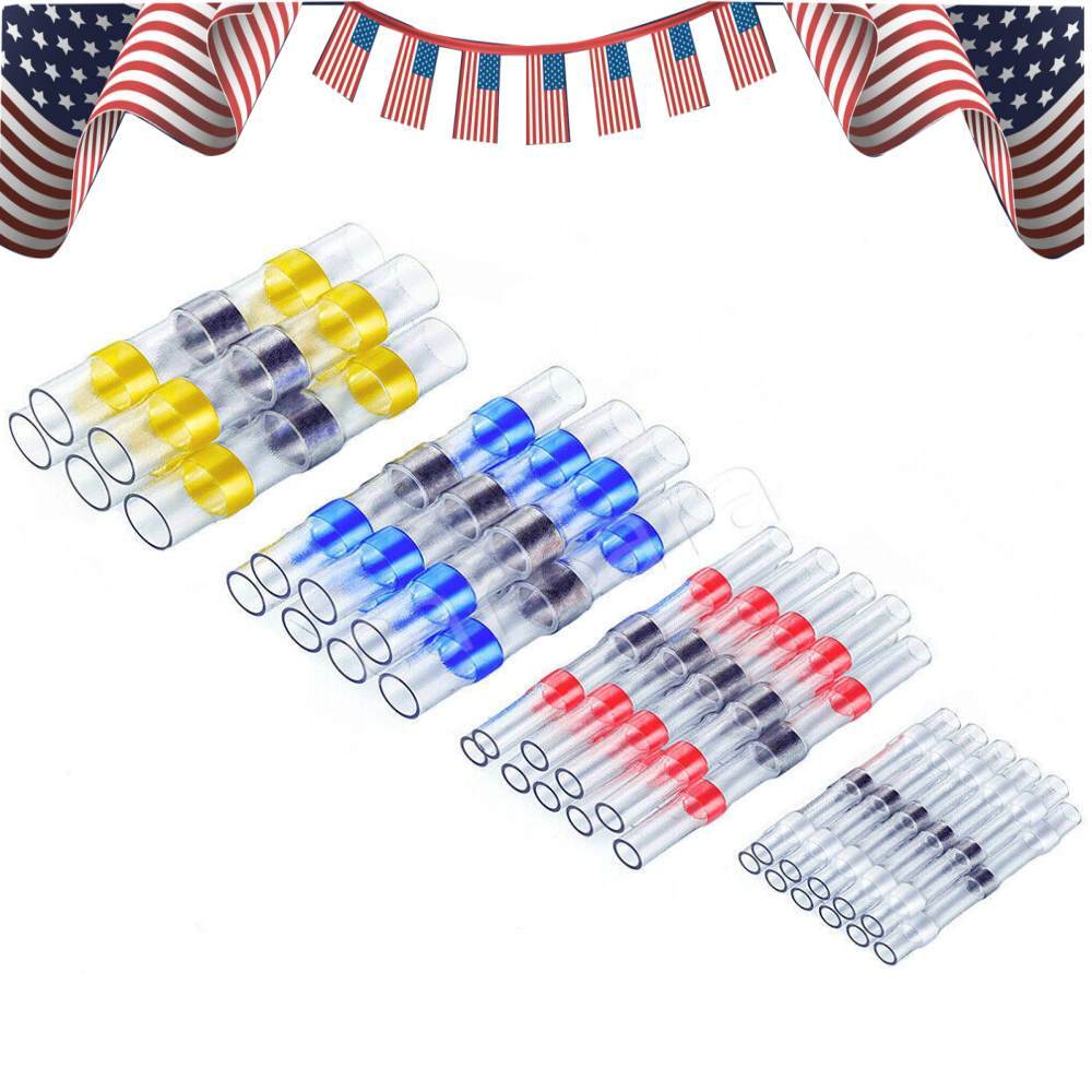Waterproof Solder Seal Sleeve 50/100x Heat Shrink Wire Connectors Terminal kits