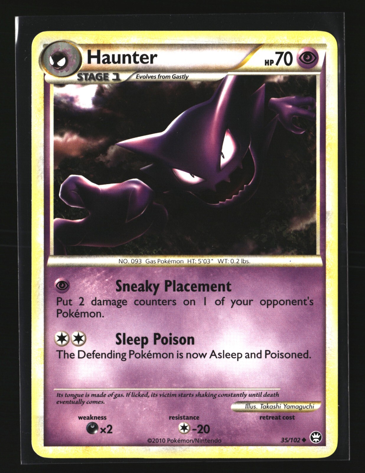 Pokemon HAUNTER 35/102 Common (2010 Triumphant) LP/NM