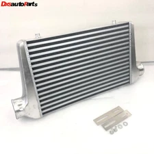 EMUSA Aluminum Polished Intercooler overall size 25" x13" x3", 3" Inlet/Outlet