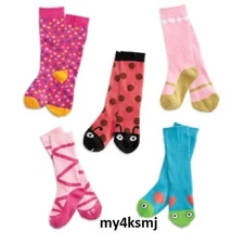 American Girl welliewishers 5pr SOCK SET for GIRLS Wellies Boots 10 11 12 13 1 2