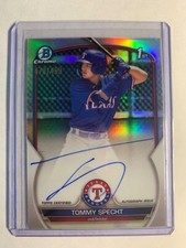 2023 1st Bowman Chrome Refractors #CPA-TS Tommy Specht Auto #D /499