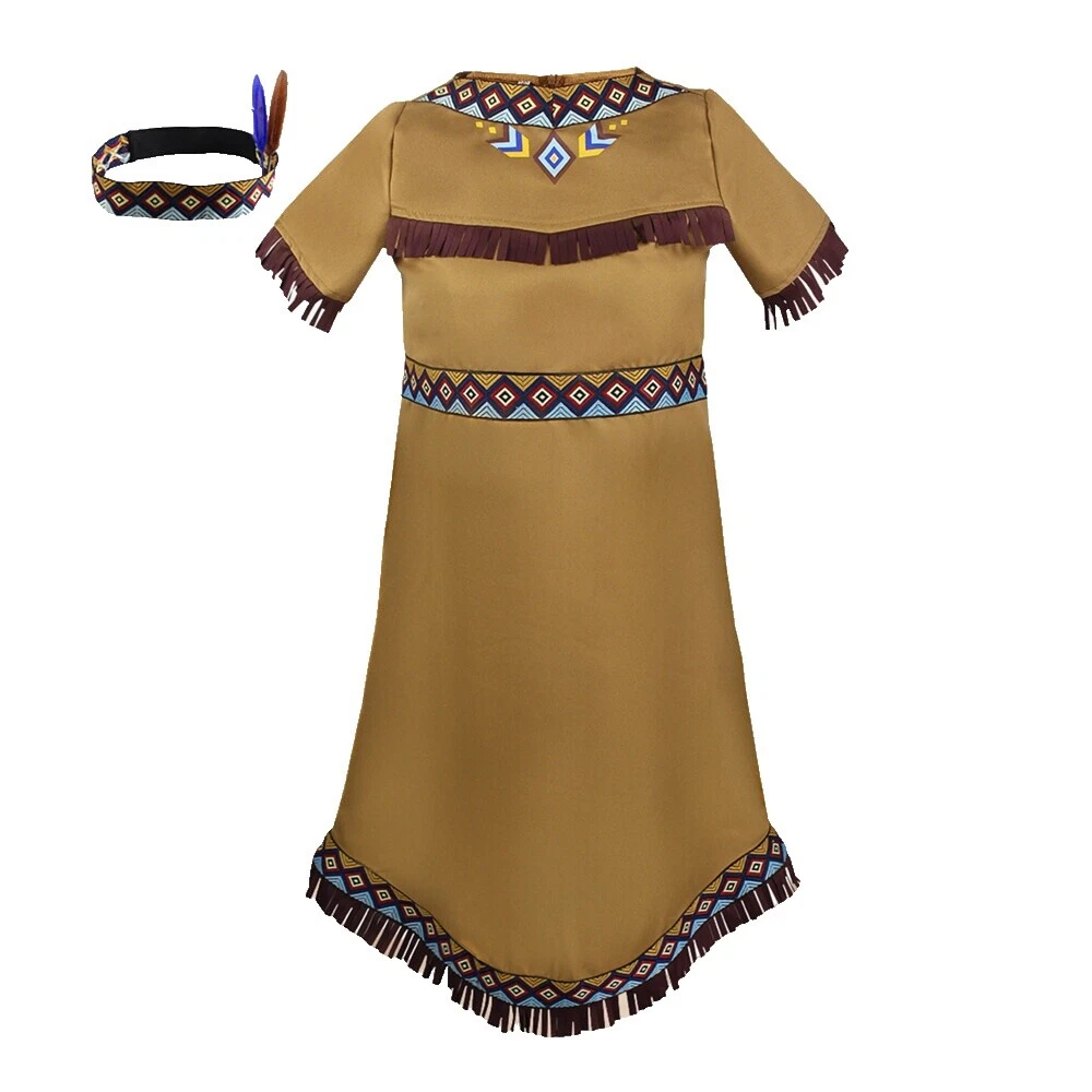 Разноцветные американские костюмы индейцев