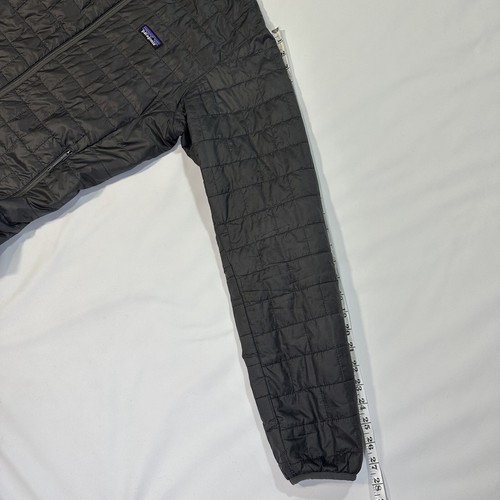 Patagonia Mens Puffer Jacket Nano Primaloft Black STY84212 Full Zip Size M TEAR* - Picture 11 of 22