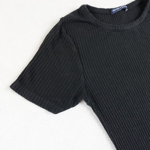 Brandy Melville Vestito Donna Taglia Unica Nero Italia Manica Corta Maglia Elasticizzata - Foto 6 di 18