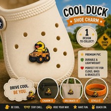 CH4X4 COOL DUCK Soft PVC Shoe Charm for JEEP Enthusiasts