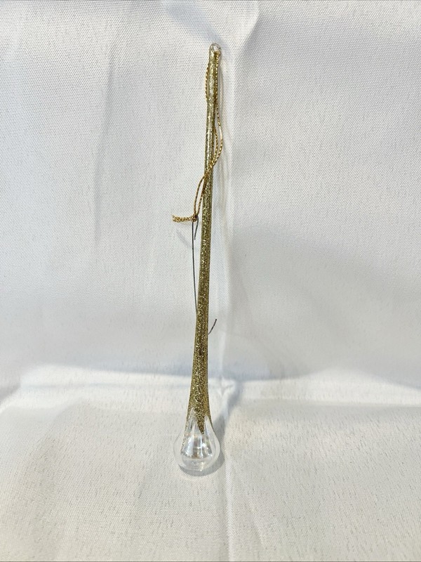 Vintage Blown Glass Teardrop Ornaments Christmas Icicle 8 Inches