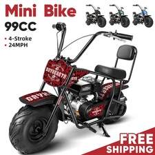 Oryxearth 99CC Mini Dirt Bike, Adult 4-Stroke Gas Powered Off Road Trail, Red