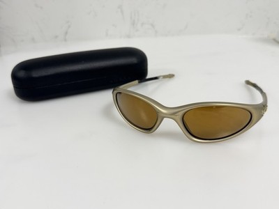 OAKLEY MINUTE 1.0 GEN 2 PLATINUM GOLD IRIDIUM LENSES & GOLD ICONS SUNGLASSES