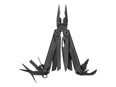 Leatherman Wave+ Edelstahl schwarz 100mm 241g Multitool 100mm 832526