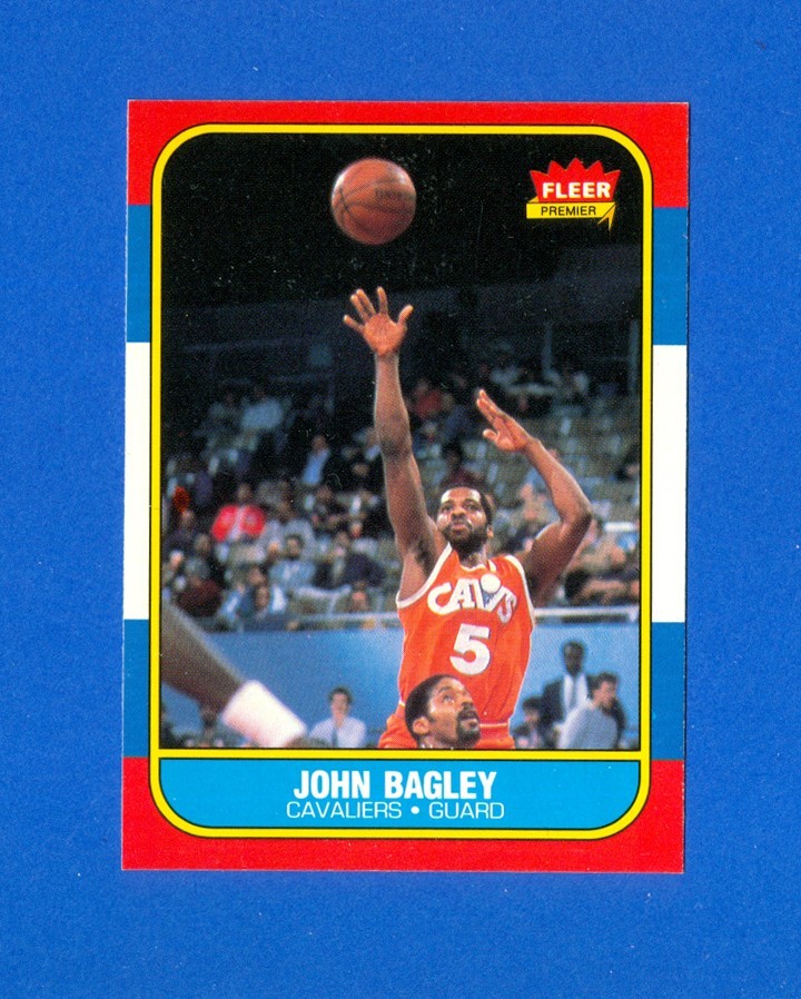 1986/1987 Fleer Basketball #5 John Bagley 86/87 Set Break RC Rookie Card NM/MT
